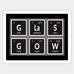 Glasgow City | Periodic Table of Elements Magnet